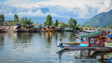 Srinagar Dal Gölü Manzarası, Hindistan