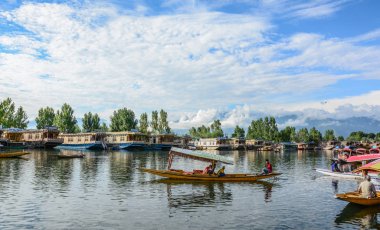 Srinagar Dal Gölü Manzarası, Hindistan