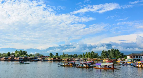 Paisaje del lago Dal en Srinagar, India — Foto de Stock