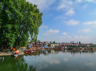 Srinagar Dal Gölü Manzarası, Hindistan