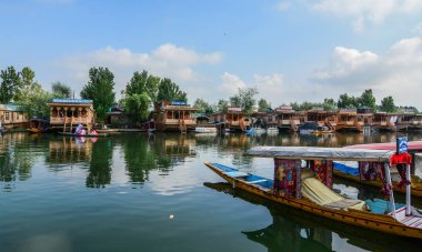 Srinagar Dal Gölü Manzarası, Hindistan