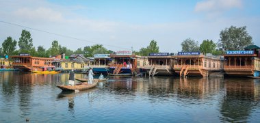 Srinagar Dal Gölü Manzarası, Hindistan