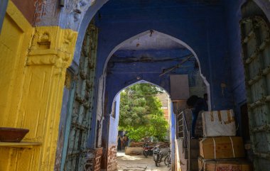 Jodhpur, Hindistan'daki eski binalar 