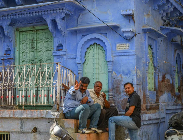 People on street in Jodhpur, India — Stock Photo, Image