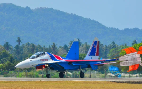 Langkawi Malasia Marzo 2019 30Sm Avión Combate Perteneciente Equipo Demostración —  Fotos de Stock