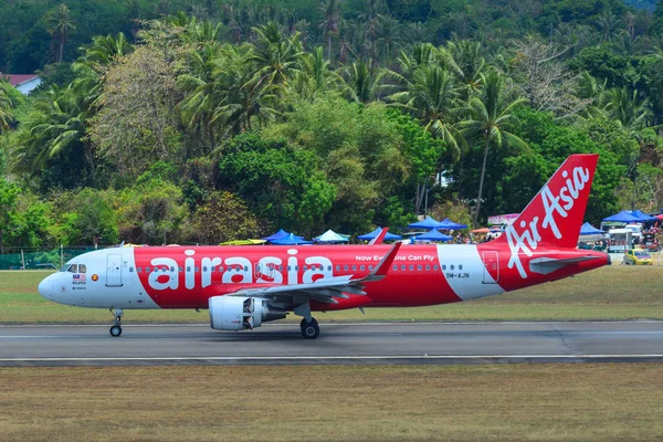 Langkawi Malesia Mar 2019 Airasia Ajn Airbus A320 Taxi Sulla — Foto Stock