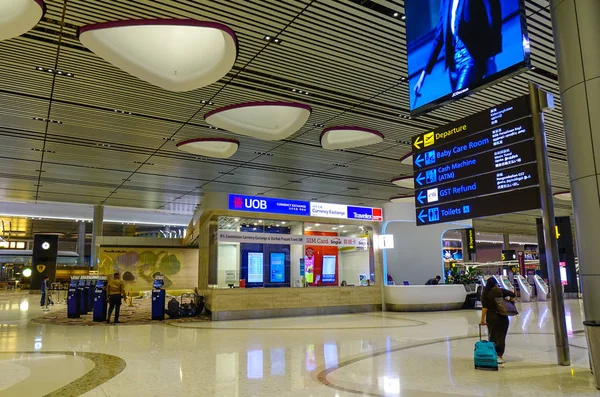 Singapur Mar 2019 Interior Terminal Aeropuerto Changi Sin Terminal Abrió — Foto de Stock