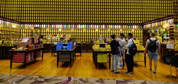 Singapur Mar 2019 Salón Boutique Twg Terminal Salida Del Aeropuerto — Foto de Stock