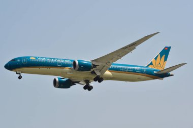 Saygon, Vietnam - Mar 18, 2019. Vn-A861 Vietnam Havayolları Boeing 787-9 Dreamliner, Saygon, Vietnam'daki Tan Son Nhat Havaalanı'na (Sgn) iniş yapıyor.