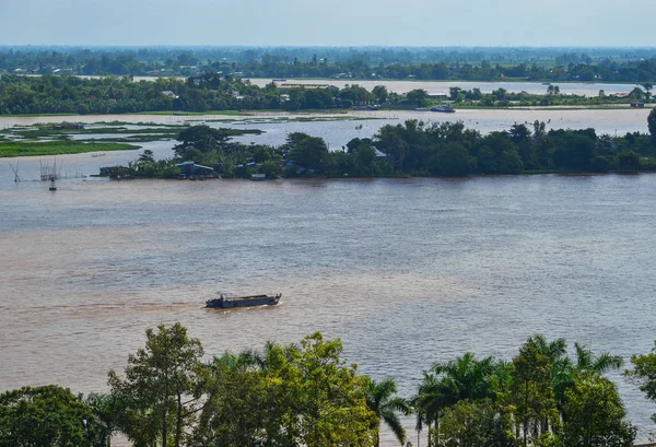 Vista Rio Mekong Dong Thap Vietnã Bacia Mekong Uma Das — Fotografia de Stock