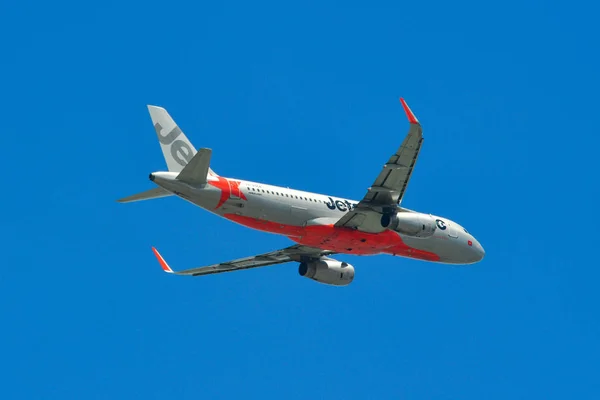 Saigón Vietnam Junio 2019 A564 Jetstar Pacific Airlines Airbus A320 — Foto de Stock