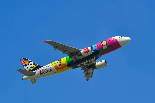 Saigão Vietnã Junho 2019 Afd Airasia Airbus A320 Allstars Livery — Fotografia de Stock