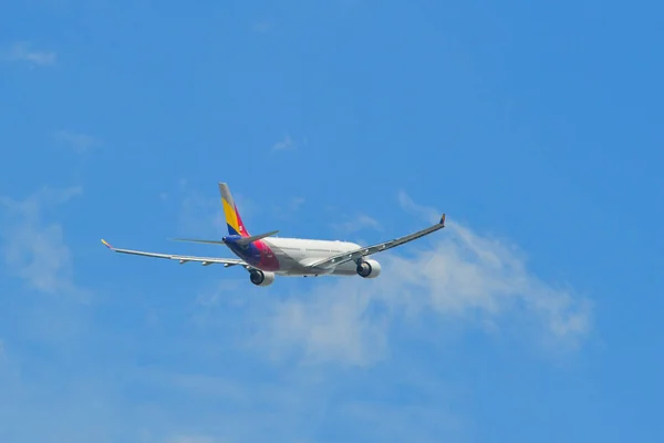 Saigon Vietnam Juin 2019 Décollage Airbus A330 300 Asiana Airlines — Photo