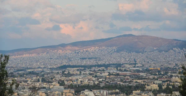 Luftaufnahme Von Athen Griechenland Athen Ist Eine Touristenattraktion Die Geschichte — Stockfoto