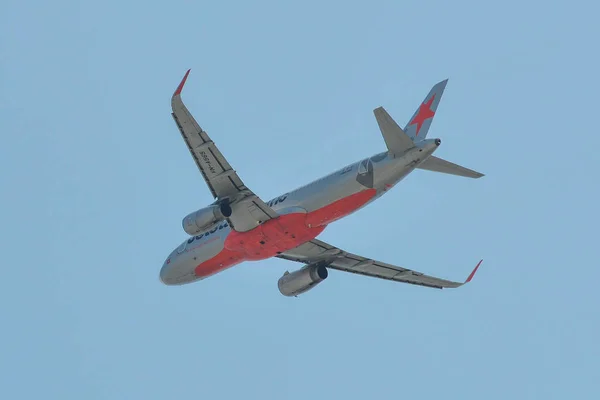 Saigón Vietnam Febrero 2019 A565 Jetstar Pacific Airlines Airbus A320 — Foto de Stock