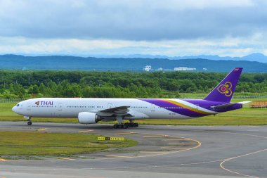 Hokkaido Yeni Chitose Havaalanı'nda uçak