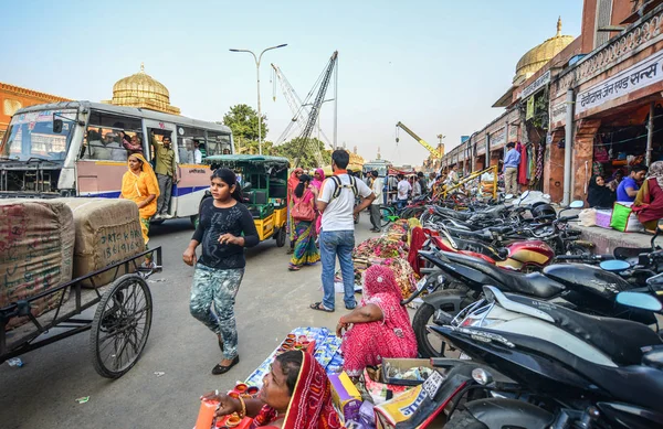 Gata i Jaipur, Indien — Stockfoto