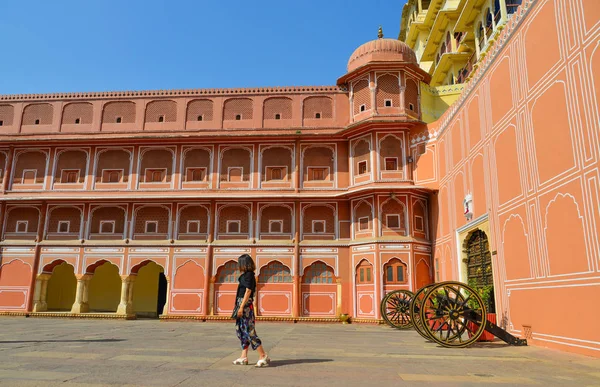 Oude gebouwen in jaipur, india — Stockfoto