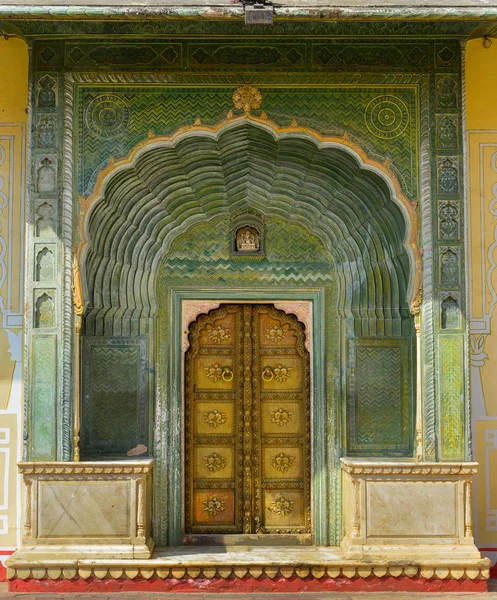 Inde i City Palace i Jaipur, Indien - Stock-foto