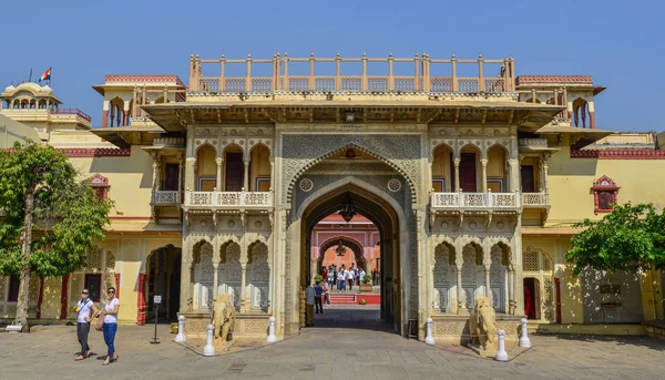 Staré budovy v jaipur, Indie — Stock fotografie