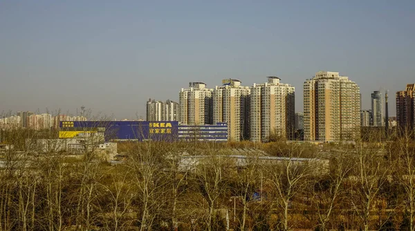 Міський пейзаж Пекіна, Китай — стокове фото