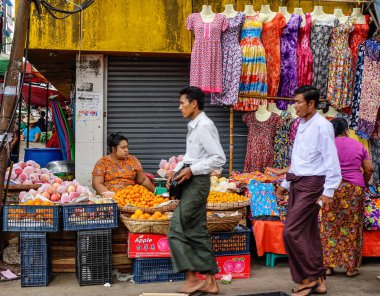 Yangon, Myanmar semt pazarı