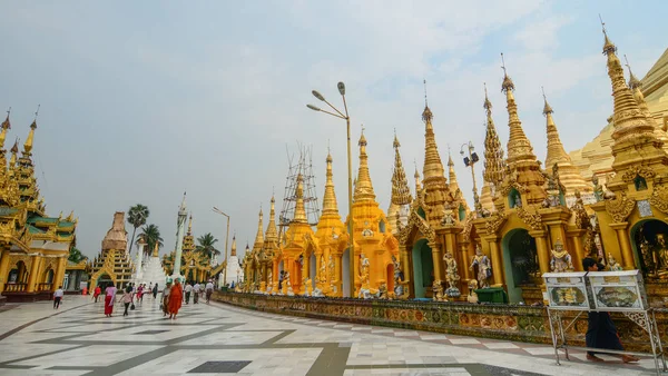 Shwedagon pagoda v yangon, myanmar — Stock fotografie