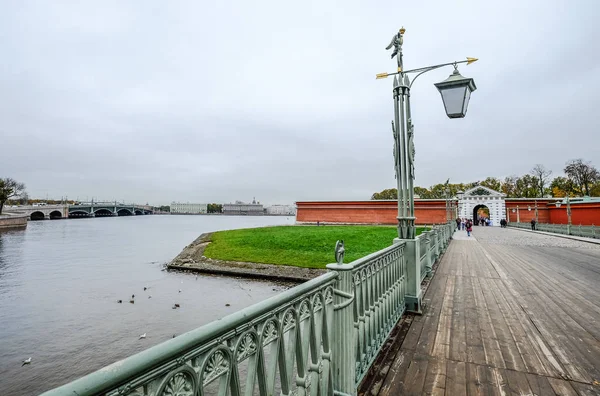 Ancient Kronverksky Bridge in Saint Petersburg — Stock Photo, Image