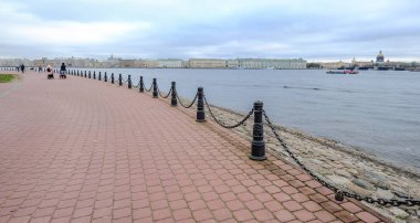 St. Petersburg'da nehir manzarası, Rusya Federasyonu