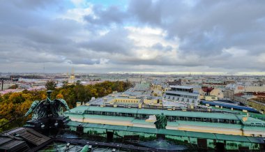 St. Petersburg, Rusya'nın havadan görünümü