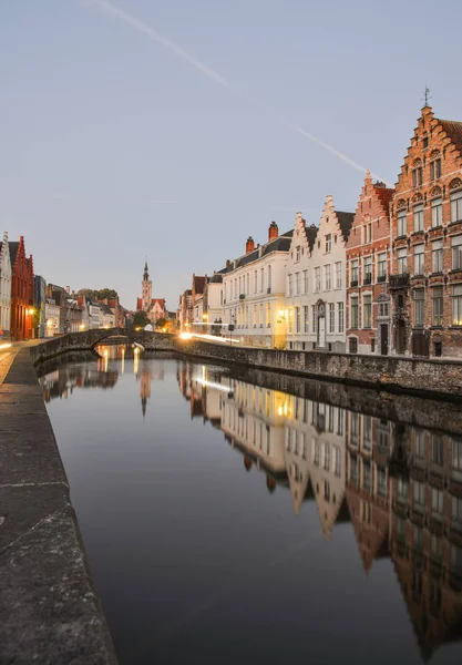 Перегляд Брюгге (Brugge), Бельгія — стокове фото