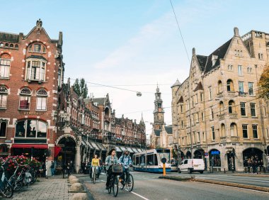 Amsterdam, Hollanda Şehir Manzarası 