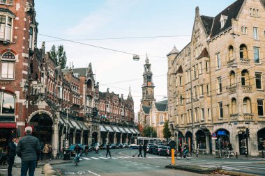 Amsterdam, Hollanda Şehir Manzarası 