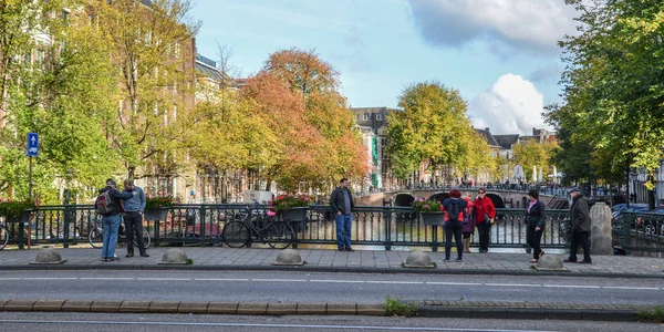 Amsterdam şehir Kanallar — Stok fotoğraf