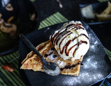 Vanilyalı dondurma.