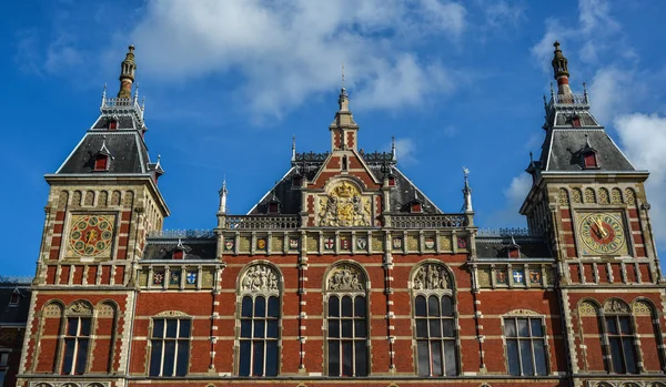 Edificios antiguos de Amsterdam, Holanda — Foto de Stock