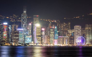 Geceleyin Hong Kong Şehri 