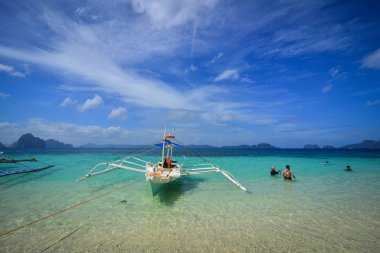Filipinler, Palawan 'da tropik deniz 