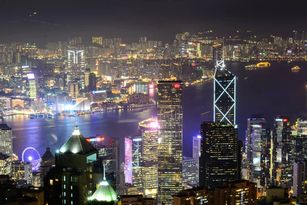 Hong kong ciudad por la noche —  Fotos de Stock