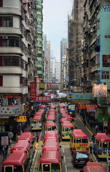 Strada nel distretto di Koowlon a Hong Kong — Foto Stock