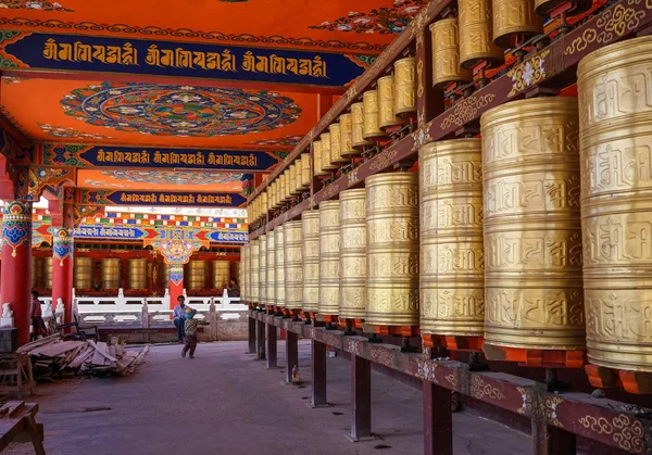 Prayer wheels at Yarchen Gar in Sichuan, China — Nepal, belief - Stock  Photo | #287291992