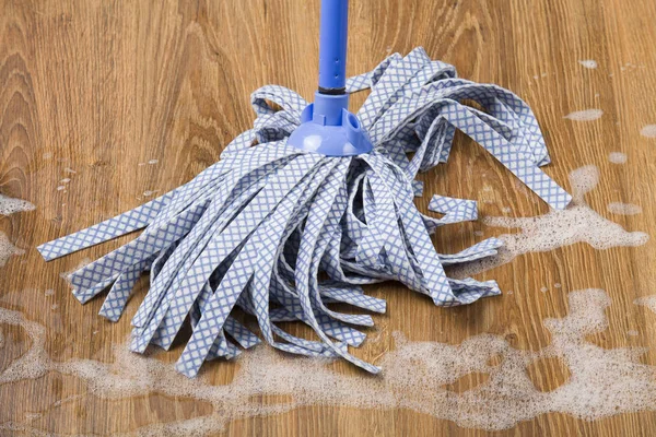 Conceito Limpeza Com Ferramenta Chão — Fotografia de Stock