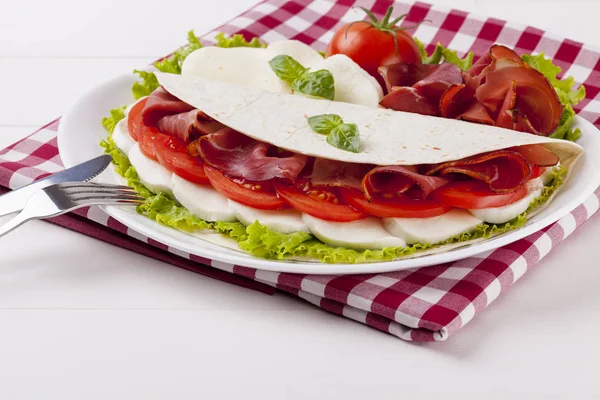 Italian Piadina Romagnola — Stockfoto