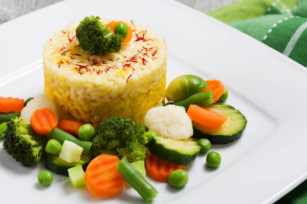 Sebzeli risotto bölümünü.