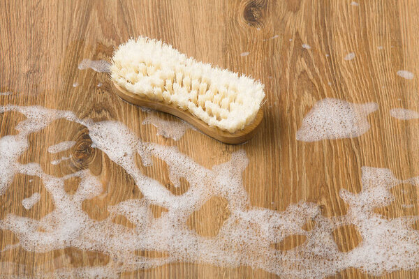 Концепция очистки - мытье полов
