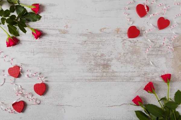 Día San Valentín Rosa Sobre Fondo — Foto de Stock