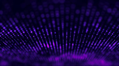 Mavi bilgisayar teknolojisi arka plan. Büyük veri görselleştirmesi. Teknoloji manzarası. 3d render.