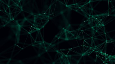 Soyut dijital arkaplan. Büyük veri görselleştirmesi. Ağ bağlantısı yapısı. Bilim geçmişi. 3d oluşturma.