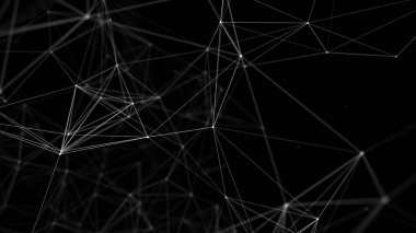 Soyut dijital arkaplan. Büyük veri görselleştirmesi. Ağ bağlantısı yapısı. Bilim geçmişi. 3d oluşturma.