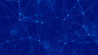 Soyut dijital arkaplan. Büyük veri görselleştirmesi. Ağ bağlantısı yapısı. Bilim geçmişi. 3d oluşturma.